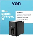 Von Air Fryer ya Kidijitali Lita 5 - 1