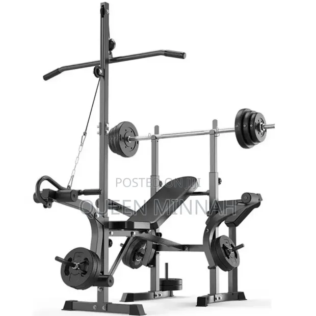 Set ya Benchi la Uzito Jipya na Dumbbell 55kg - 1