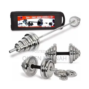 50kg Adjustable Cast Iron Dumbbell Set