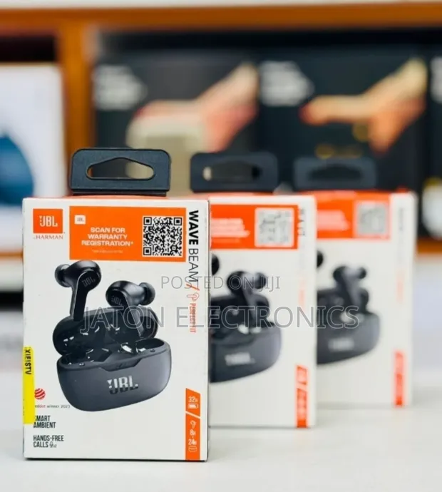 JBL Wireless Earpods Wave Beam - 32 Hours Playtime - 1