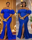 Ladies Blue Dress - Quality Material - 1