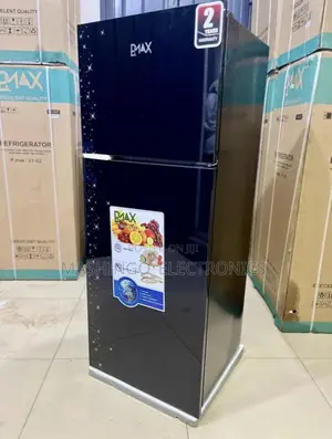 Friji la P Max Lita 212 Kioo Nyeusi
