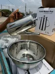 Seti ya Jug na Bakuli la Lita 2 la Chuma cha Kutuoza kwa Kunawa Mikono - 2