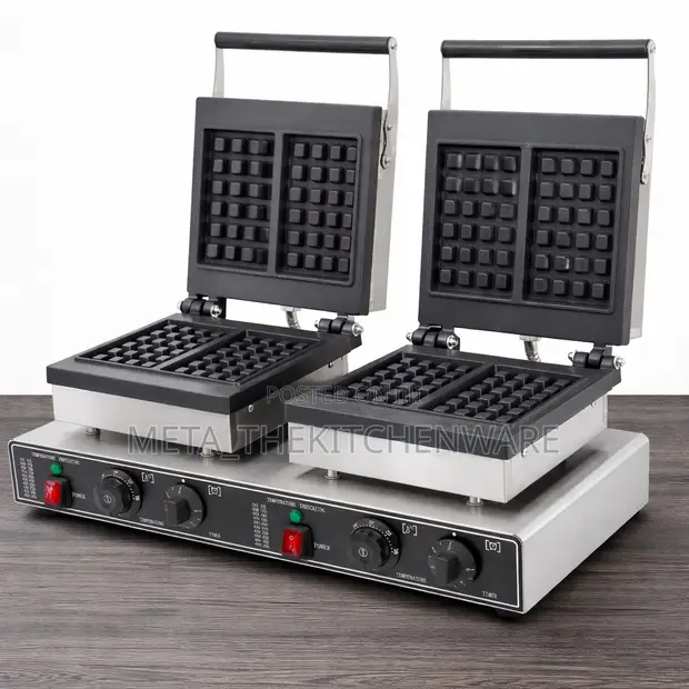 Commercial Double Head Electric Waffle Maker - 1