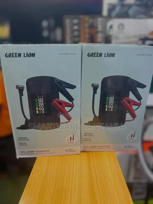 Green Lion 12V Jump Starter & Air Compressor - 1