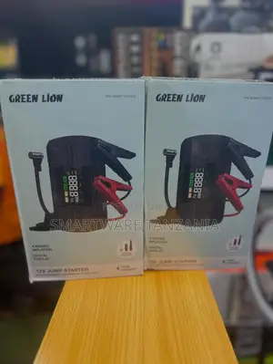 Green Lion 12V Jump Starter & Air Compressor