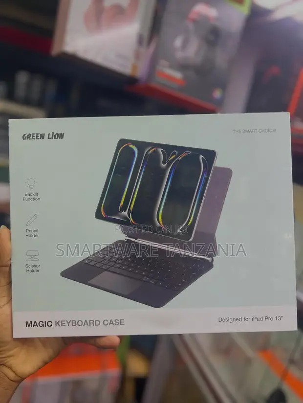 Green Lion Magic Keyboard Case with Backlit Keys for iPad Pro 13" - 1
