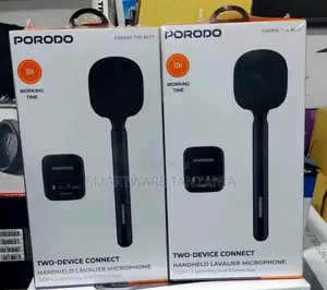 Porodo Wireless Lavalier Microphone (12 Saa, USB-C/Aux)