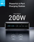 Chaja ya Anker Prime 200W yenye Milango 6 ya GaN - 5