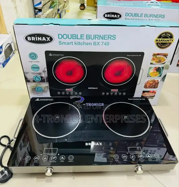 Brinax Jiko la Umeme la Infrared Lenye Vichemo Viwili - 1
