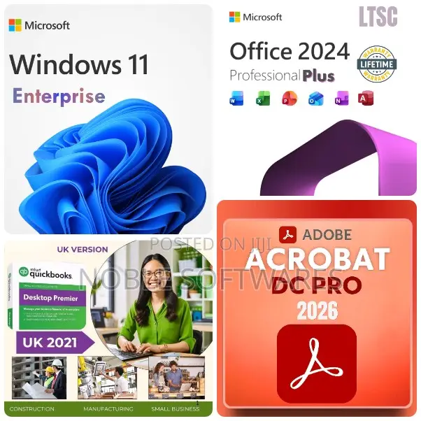 Windows 11 Enterprise + Office 2024 + QuickBooks UK 2021 Business Package - 1