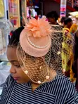 Kofia ya Fascinator Nyeusi ya Kifahari - 1