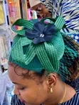 Kofia ya Fascinator Nyeusi ya Kifahari - 3