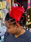 Kofia ya Fascinator Nyeusi ya Kifahari - 4