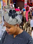Kofia ya Fascinator Nyeusi ya Kifahari - 5