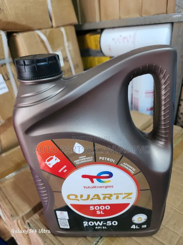 Mafuta ya Injini TotalEnergies Quartz 5000 SL 20W-50 - 4L (Orijinal) - 1
