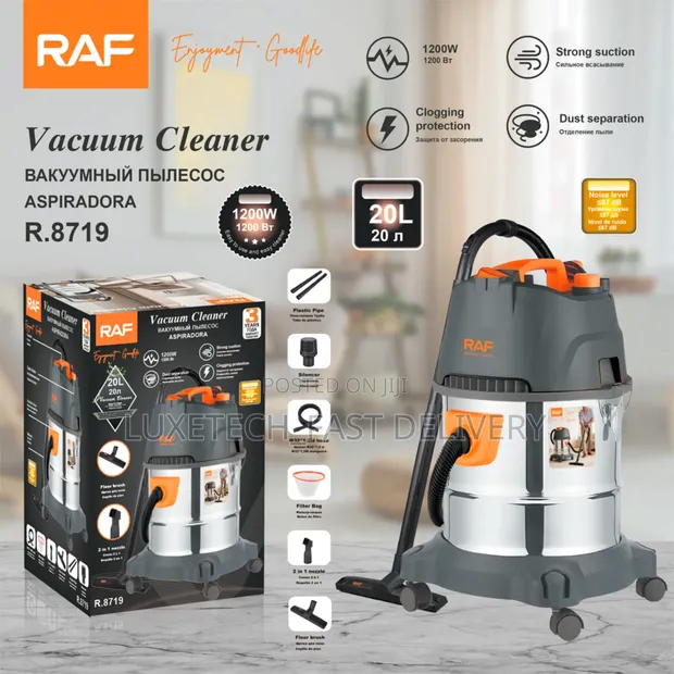 Raf R.8719 Vacuum Cleaner 20L kwa Wet & Dry - 1