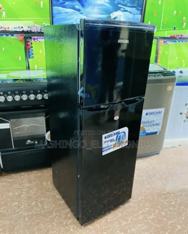 138L Bruhm Fridge - Black Glass - 1