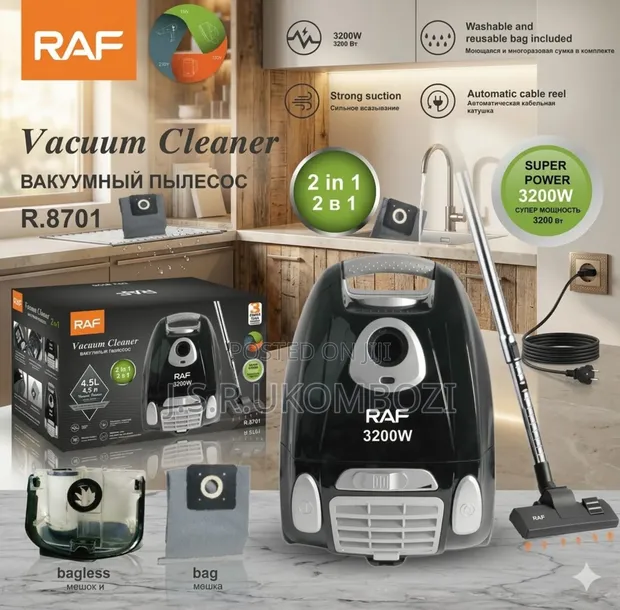 Raf 2-in-1 Dual Use 3200W Kisafishaji Vumbi - 1