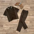 2-Piece Short Sleeve T-Shirt and Pant Set (XL-3XL) - 4