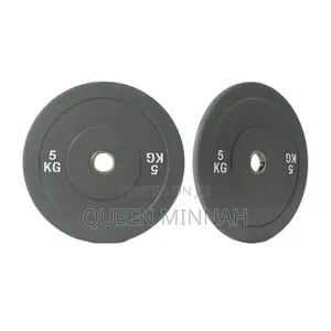 Rubber Coated Cast Iron Weight Plates 5kg (Pair)