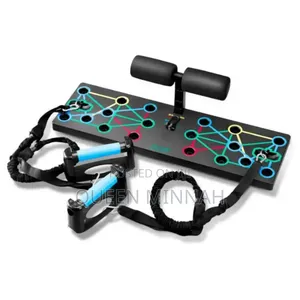 3-in-1 Push-Up Board with Sit-Up Lock & Resistance Band