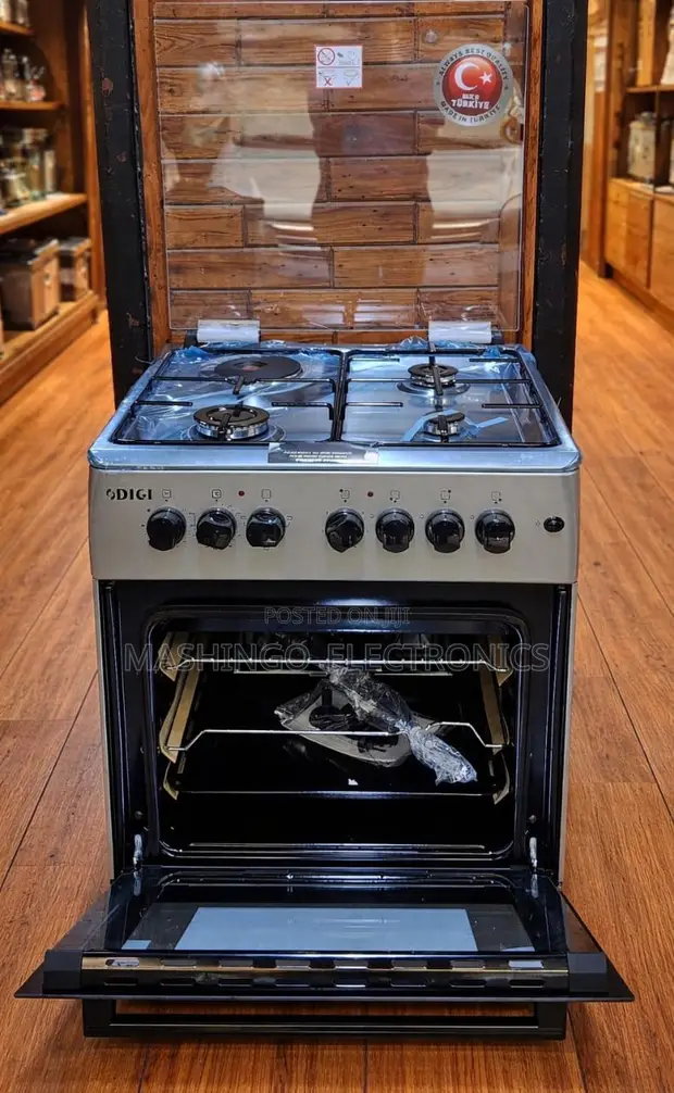 Digi Cooker | 4 Burns (3 Gesi + 1 Umeme) | 60x60cm - 1