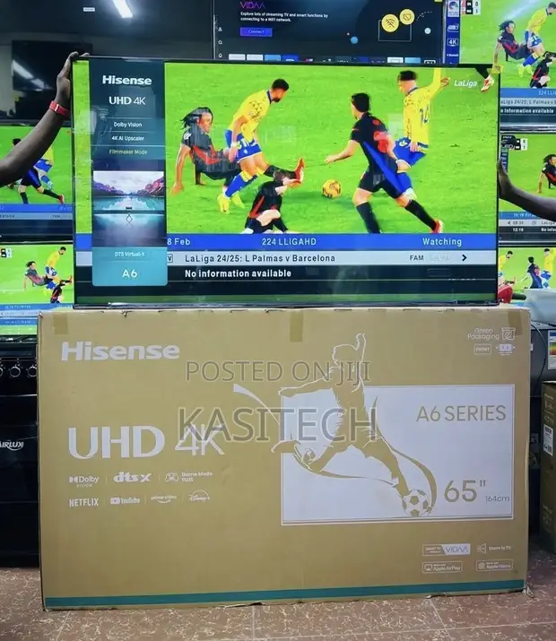 Hisense A6 Series 65" Smart TV ya UHD 4K - 1