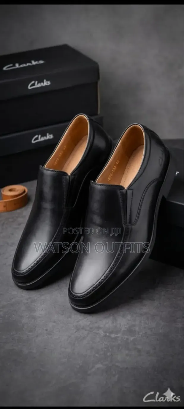 Men's Clarks Leather Moccasins - 1