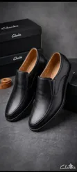 Men's Clarks Leather Moccasins - 1