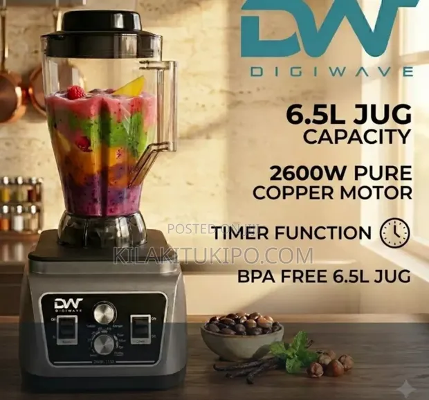 Digiwave 2600W Heavy Duty Blender (6.5L Jug) - 1