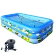 210cm Swimming Pool with Electric Pump - 1