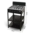 RAF 4-Burner Home Gas Stove - 5