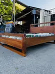 Solid Wood Queen Bed Frame - Brand New - 1
