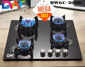 Digiwave Jiko la Gesi 4-Bnner (Built-in/Meza)