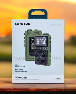 Green Lion Voyager Redio Portable Spika Mwanga
