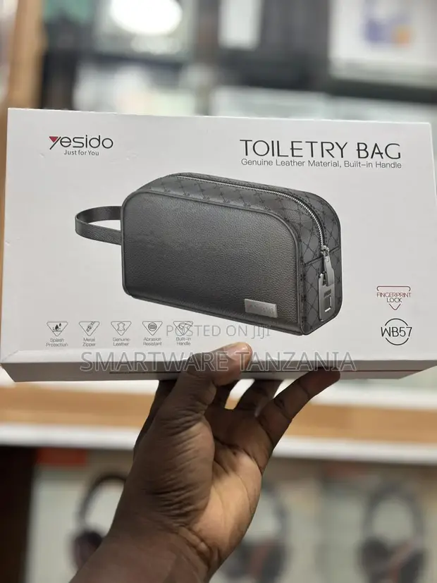 Yesido WB57 Genuine Leather Toiletry Bag - 1