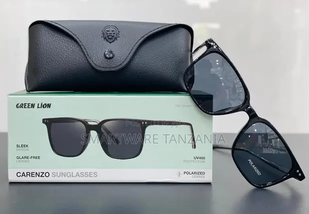 Green Lion Carenzo Polarized Sunglasses - Black - 1