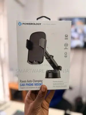 Powerology Raven Auto-Clamping Car Phone Mount 360 Rotation