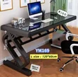 Beautiful Table with Glass Top and Metal Legs - 2