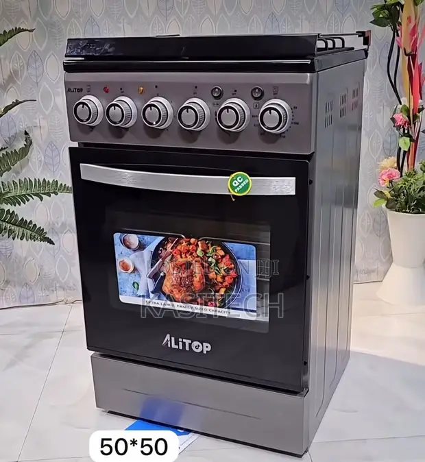 Alitop Standing Cooker 50x50 3 Gas + 1 Electric - 1