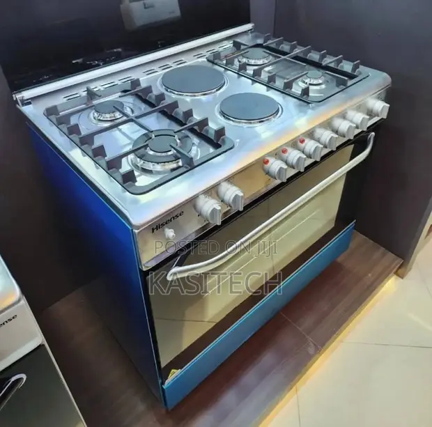 Hisense 60x90cm Cooker HF942GEES - 4 Gas, 2 Electric - 1