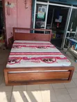 Woodstock Hardwood Bed Frame 5x6 Queen with Spring Mattress - 1