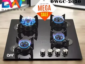 Digiwave 60x60cm 4-Gesi Jiko la Kuunganisha au la Juu ya Meza Linalokunjwa