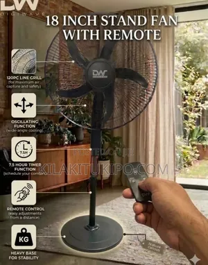 Digiwave 18-inch Standing Remote Fan