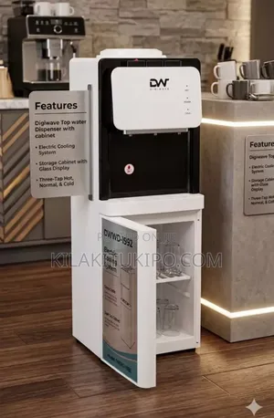 Digiwave Top Load Water Dispenser with Cabinet