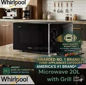 Whirlpool Microwave yenye Grill (20L, Chapa ya USA)