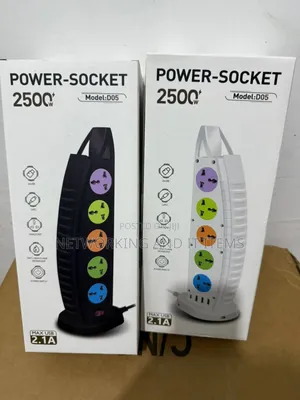Kamba ya Extension ya Power Socket 2500W