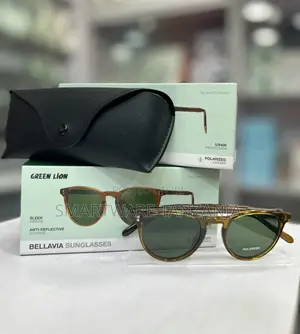 Miwani ya Green Lion Bellavia - Fremu ya Kasa, Kijani cha Polarized