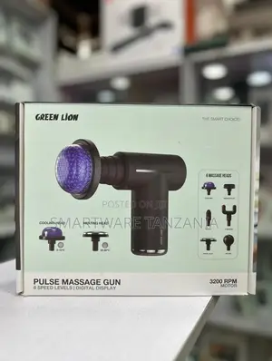 Green Lion Pulse Massage Gun - 3200 RPM, Kasi 6